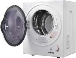 Merax Mini-Wäschetrockner Trockner Ablufttrockner, Frontlader Ablufttrockner Mit PTC-Heizelement, Wärmewahl Und Timer, Freistehend/hängend, 2,5 Kg -Philips Verkaufsgeschäft 03c9ba374fe746d6b82b91b352aef978