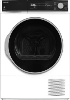 Sharp - KD-NHH8S8GW3-DE - Wärmepumpenrockner - 8 Kg -