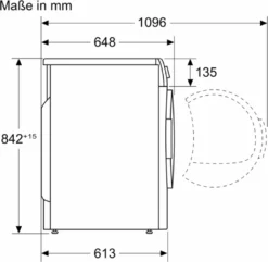 Siemens WQ33G2D40 IQ500 Wärmepumpen-Trockner, 8 Kg, AutoDry-Technologie Schonendes Und Präzises Trocknen, Super40'-Programm, SoftDry Trommelsystem Sanftes Und Schonendes Trocknen Weiß -Philips Verkaufsgeschäft 1690dadff42a2eb4483756ca0f38947a