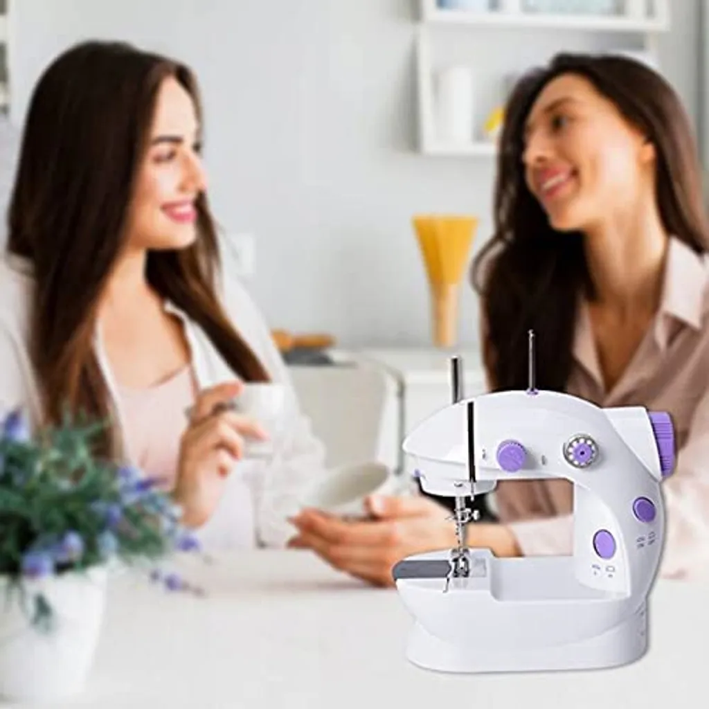 Elektrische Mini Nähmaschine Doppelgewinde Handnähen Mit LED Tragbar Reisenahmaschine Nähen 7 Elektrische Mini Nähmaschine Doppelgewinde Handnähen Mit LED Tragbar Reisenahmaschine Nähen – Bild 5