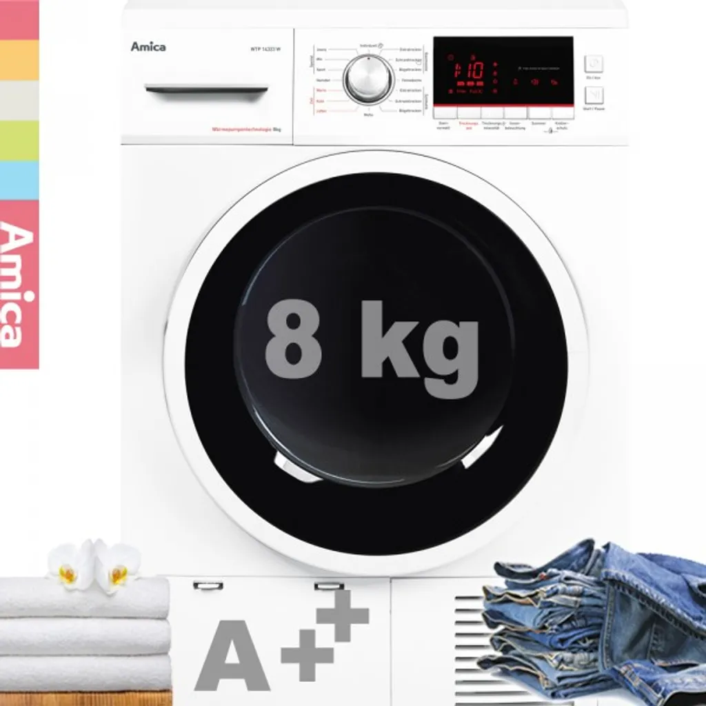 Amica WTP 14323 W Wärmepumpen-Trockner Kondenstrockner Wäschetrockner 8Kg 4 Amica WTP 14323 W Wärmepumpen-Trockner Kondenstrockner Wäschetrockner 8Kg – Bild 2