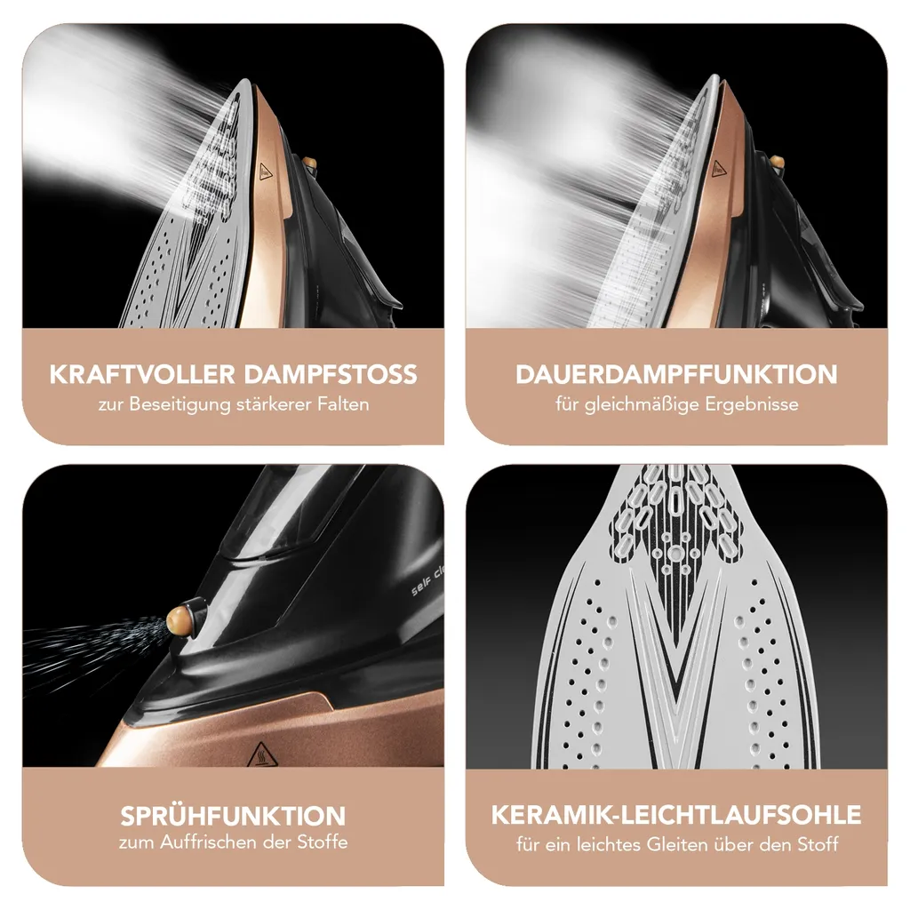 MAXXMEE Dampfbügeleisen - Mit Tropfstopp-, Antikalk- Und Selbstreinigungsfunktion Dampfbügeleisen Bügeleisen Kabellos Antikalk Selbstreinigung Tropfstop Keramik 6 MAXXMEE Dampfbügeleisen - Mit Tropfstopp-, Antikalk- Und Selbstreinigungsfunktion Dampfbügeleisen Bügeleisen Kabellos Antikalk Selbstreinigung Tropfstop Keramik – Bild 4
