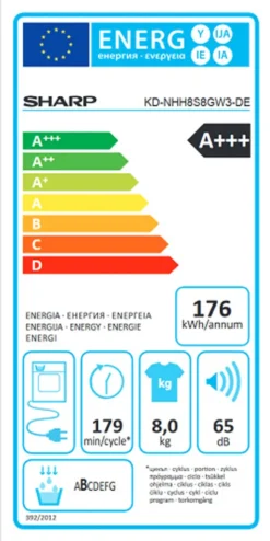 Sharp - KD-NHH8S8GW3-DE - Wärmepumpenrockner - 8 Kg - -Philips Verkaufsgeschäft 384637d0d4aa9826085fd73c82415335