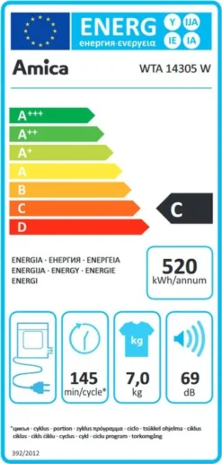 Amica WTA 14305 W, Ablufttrockner, 7 Kg, Weiß 20 Amica WTA 14305 W, Ablufttrockner, 7 Kg, Weiß -Philips Verkaufsgeschäft 4ec08aaadb513221cfd6a292d35e84ec