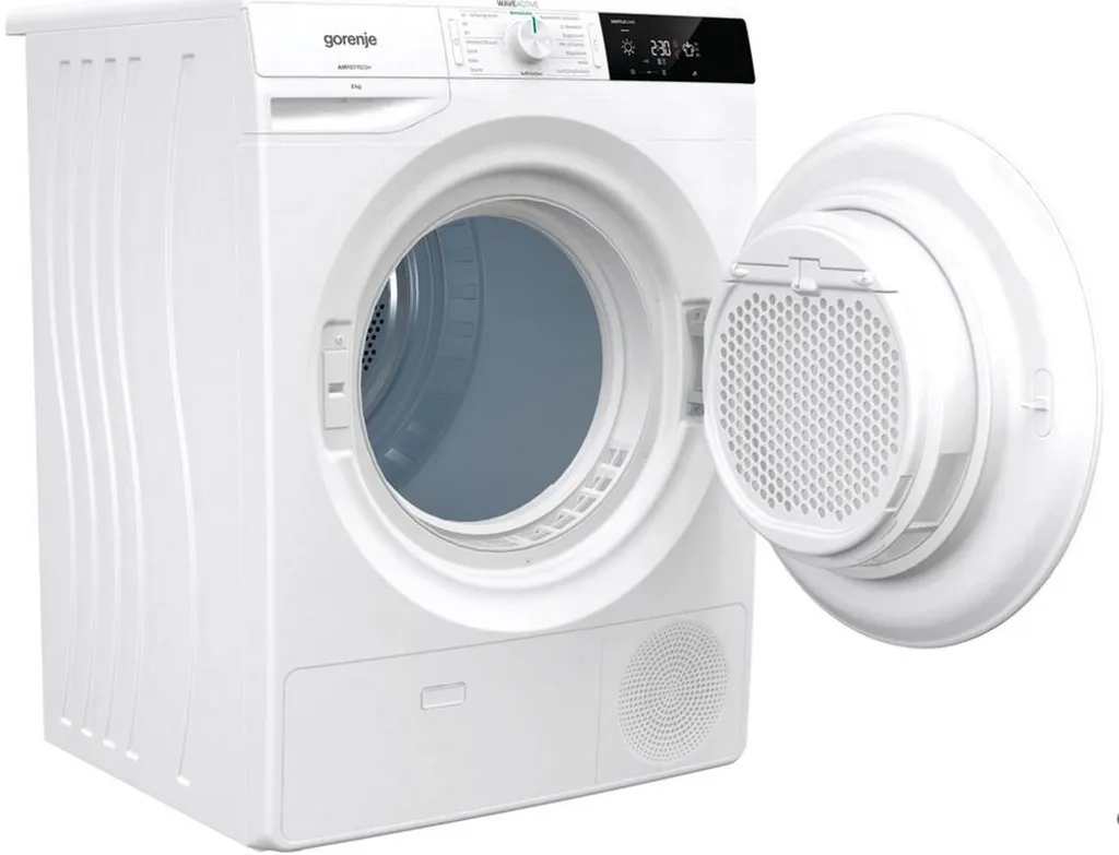 Gorenje DE 8B Kondenstrockner - Bis 8 Kg Fassungsvermögen - StableTech - AutoDrain - LED-Display - 16 Programme - Knitterschutz - Kindersicherung - Weiß 6 Gorenje DE 8B Kondenstrockner - Bis 8 Kg Fassungsvermögen - StableTech - AutoDrain - LED-Display - 16 Programme - Knitterschutz - Kindersicherung - Weiß – Bild 4