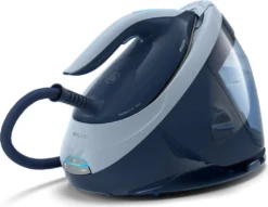 Philips PerfectCare Bügelstation, Keramikbügelsohle, 120 G/min Konstanter. Dampf, 8.0 Bar, 2100 W, Blau (PSG7030/20)