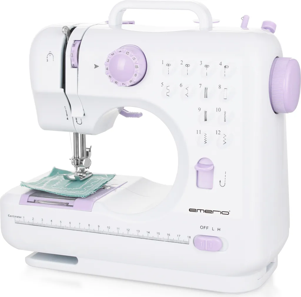 Emerio Nähmaschine SEW-121820, Weiß, Lila 3 Emerio Nähmaschine SEW-121820, Weiß, Lila