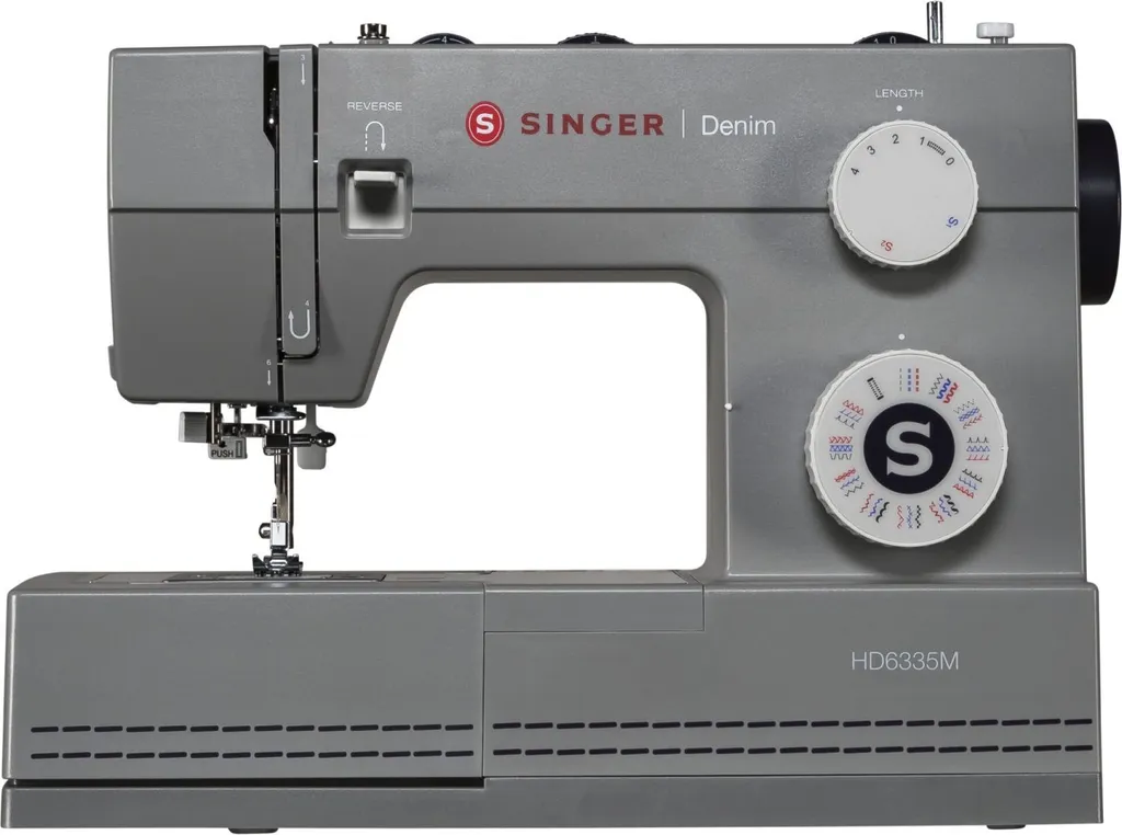 SINGER Heavy Duty, Grau, Automatische Nähmaschine, Sägen, Drehregler, Elektro 4 SINGER Heavy Duty, Grau, Automatische Nähmaschine, Sägen, Drehregler, Elektro – Bild 2