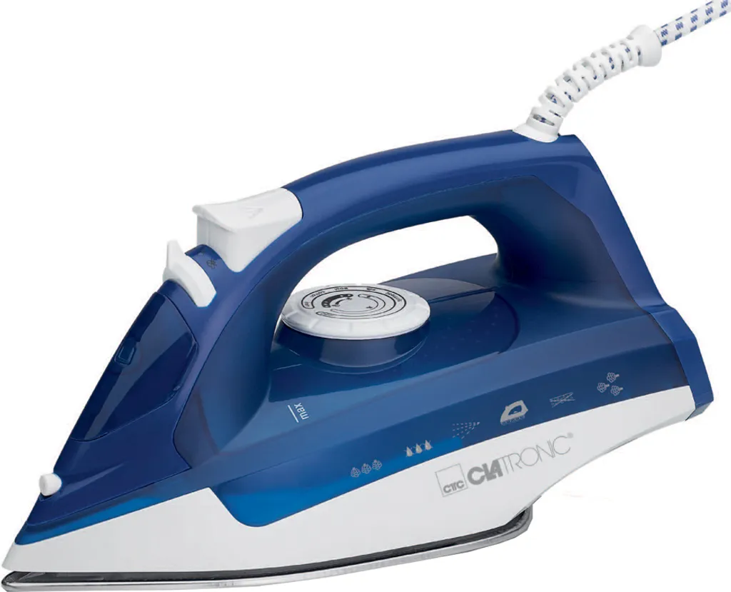 CLATRONIC Dampfbügeleisen DB 3704 Weiß / Blau 3 CLATRONIC Dampfbügeleisen DB 3704 Weiß / Blau