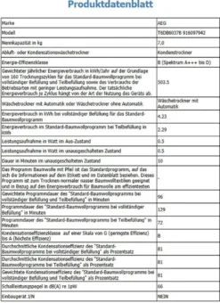 AEG - T6DB60378 - Kondenstrockner - 7 Kg 22 AEG - T6DB60378 - Kondenstrockner - 7 Kg -Philips Verkaufsgeschäft 88838769b08707dee24bd3a26bc22eeb