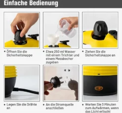 COSTWAY Handdampfreiniger Inkl. 9 Zubehörteil 3 Bar/350ml/1050W/3-5min Aufheizzeit Dampfreiniger Handgerät Gelb 10 COSTWAY Handdampfreiniger Inkl. 9 Zubehörteil 3 Bar/350ml/1050W/3-5min Aufheizzeit Dampfreiniger Handgerät Gelb -Philips Verkaufsgeschäft 8c11b40dcaedc0d1c8f467b94e04eb94