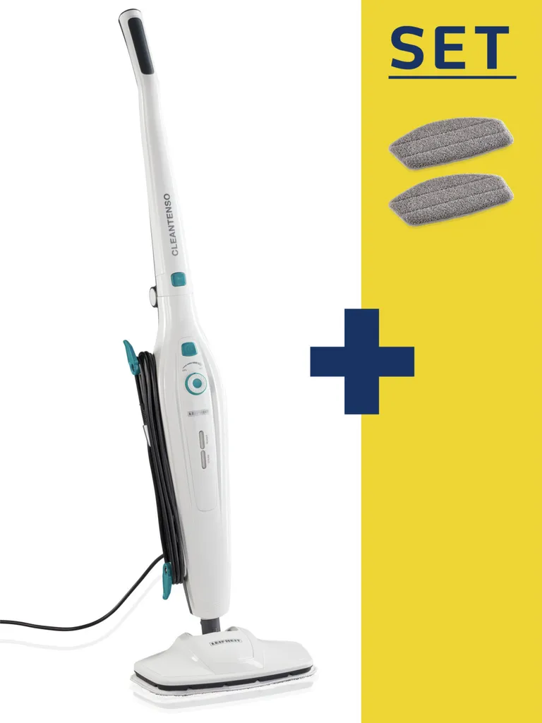 Leifheit Dampfreiniger CleanTenso Inkl. 2er Set Ersatz-Wischbezüge 3 Leifheit Dampfreiniger CleanTenso Inkl. 2er Set Ersatz-Wischbezüge