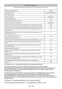 Sharp KD-HHH8S8GW3-DE Wäschetrockner Trockner Wärmepumpentrockner 8kg -Philips Verkaufsgeschäft b8b549656a2ed032f85a50f71c75d5a7