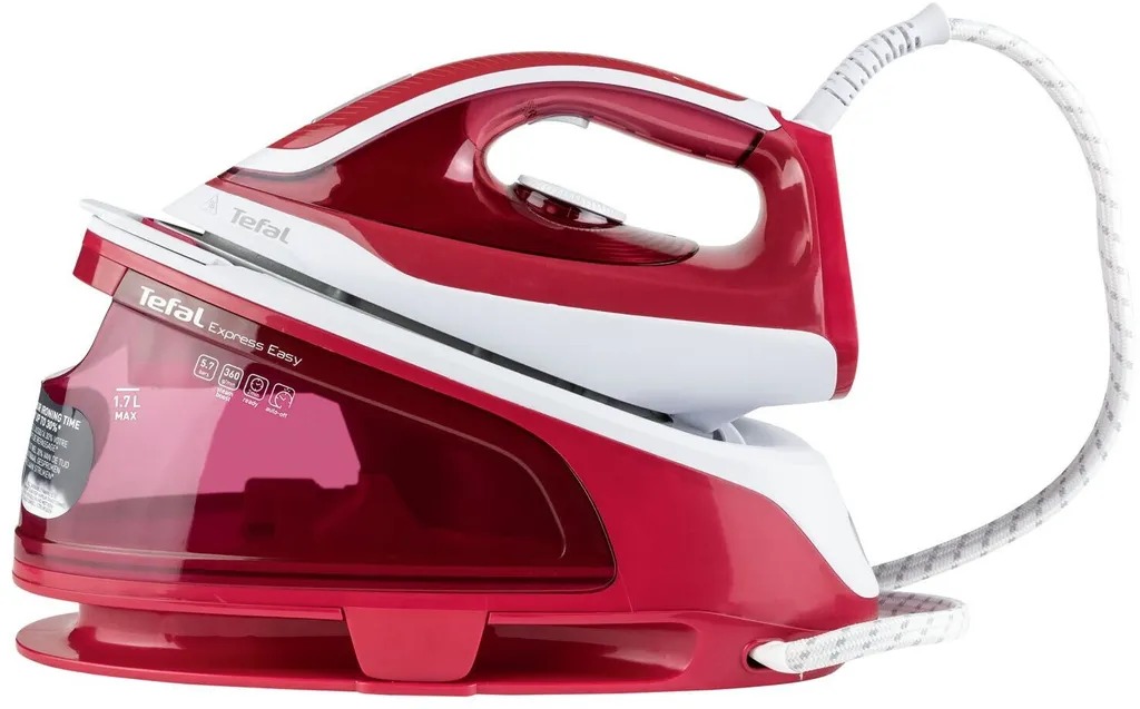 Tefal SV6130, 2200 W, 5,7 Bar, 1,7 L, 120 G/min, 360 G/min, Rot, Weiß 5 Tefal SV6130, 2200 W, 5,7 Bar, 1,7 L, 120 G/min, 360 G/min, Rot, Weiß – Bild 3