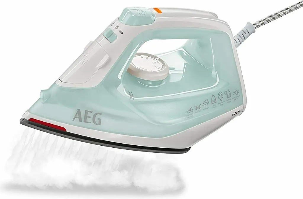 AEG DB1740 Dampfbügeleisen, Keramiksohle, 2400 Watt, Vertikaldampf, Anti-Kalk, Abschaltautomatik 4 AEG DB1740 Dampfbügeleisen, Keramiksohle, 2400 Watt, Vertikaldampf, Anti-Kalk, Abschaltautomatik – Bild 2
