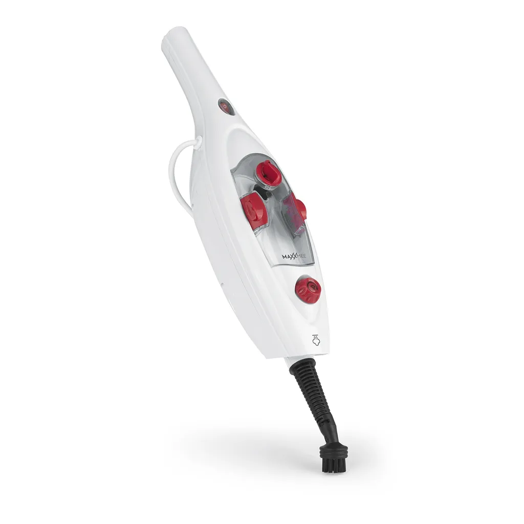 MAXXMEE Dampfbesen 1300W Weiß/rot 6 MAXXMEE Dampfbesen 1300W Weiß/rot – Bild 4