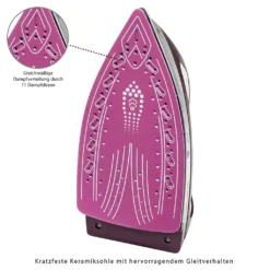 Bomann DBS 6034 CB Dampfbügelstation, Superglide-Keramiksohle, 3,5 Bar Dampfdruck, Elektronisches Anti-Tropf-System, 2300W, Weiß-flieder 34 Bomann DBS 6034 CB Dampfbügelstation, Superglide-Keramiksohle, 3,5 Bar Dampfdruck, Elektronisches Anti-Tropf-System, 2300W, Weiß-flieder -Philips Verkaufsgeschäft fb4674f6dcc4ac4cd960434066b472a5