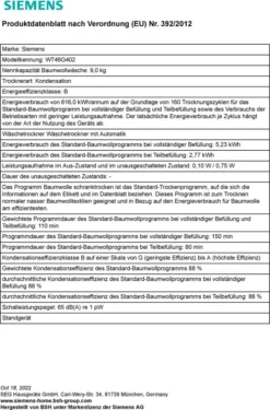 Siemens WT46G402, IQ500, Kondensations-Trockner, 9 Kg 22 Siemens WT46G402, IQ500, Kondensations-Trockner, 9 Kg -Philips Verkaufsgeschäft fe0280fbf6558d351f97b14fdc37cfd8